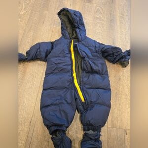 GAP Dark Blue Infant Snowsuit with Hood